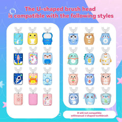 Two normal replacement heads for PVOGRT kids toothbrush