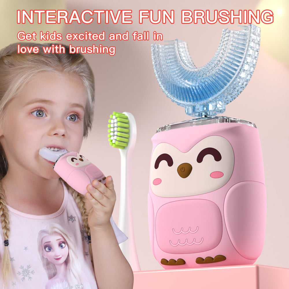 Ages 2-7 Pink Kid's Toothbrush