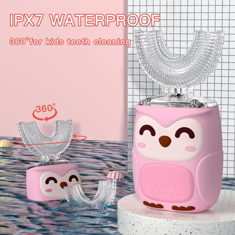 PVOGRT kids toothbrush pink timer feature