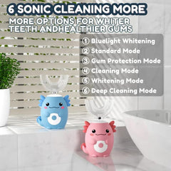 U-shaped brush heads count: 4 for the PVOGRT toothbrush