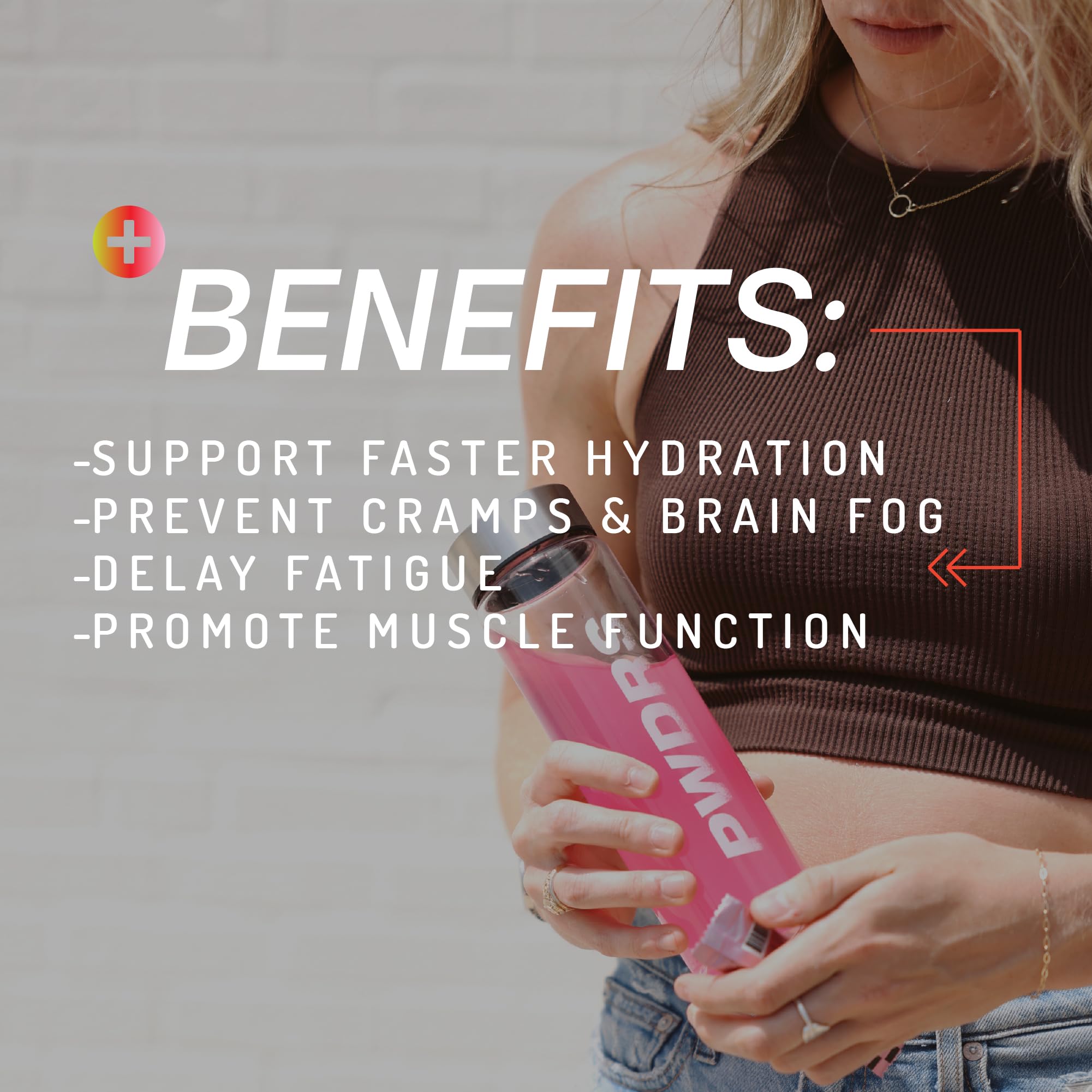 PWDRS Electrolytes travel bag setup shows portable hydration on the move.