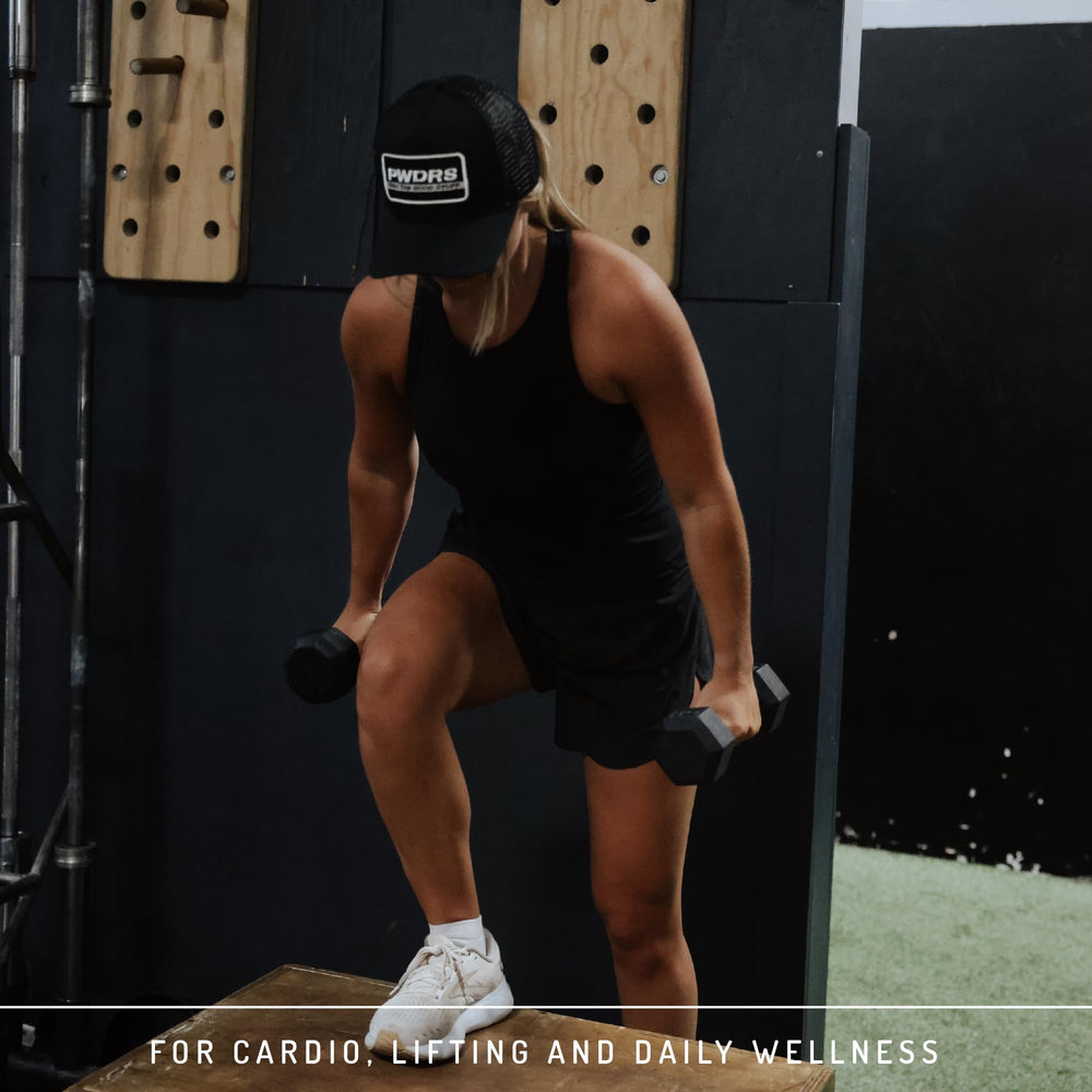 PWDRS Electrolytes workout hydration in water for enhanced performance.