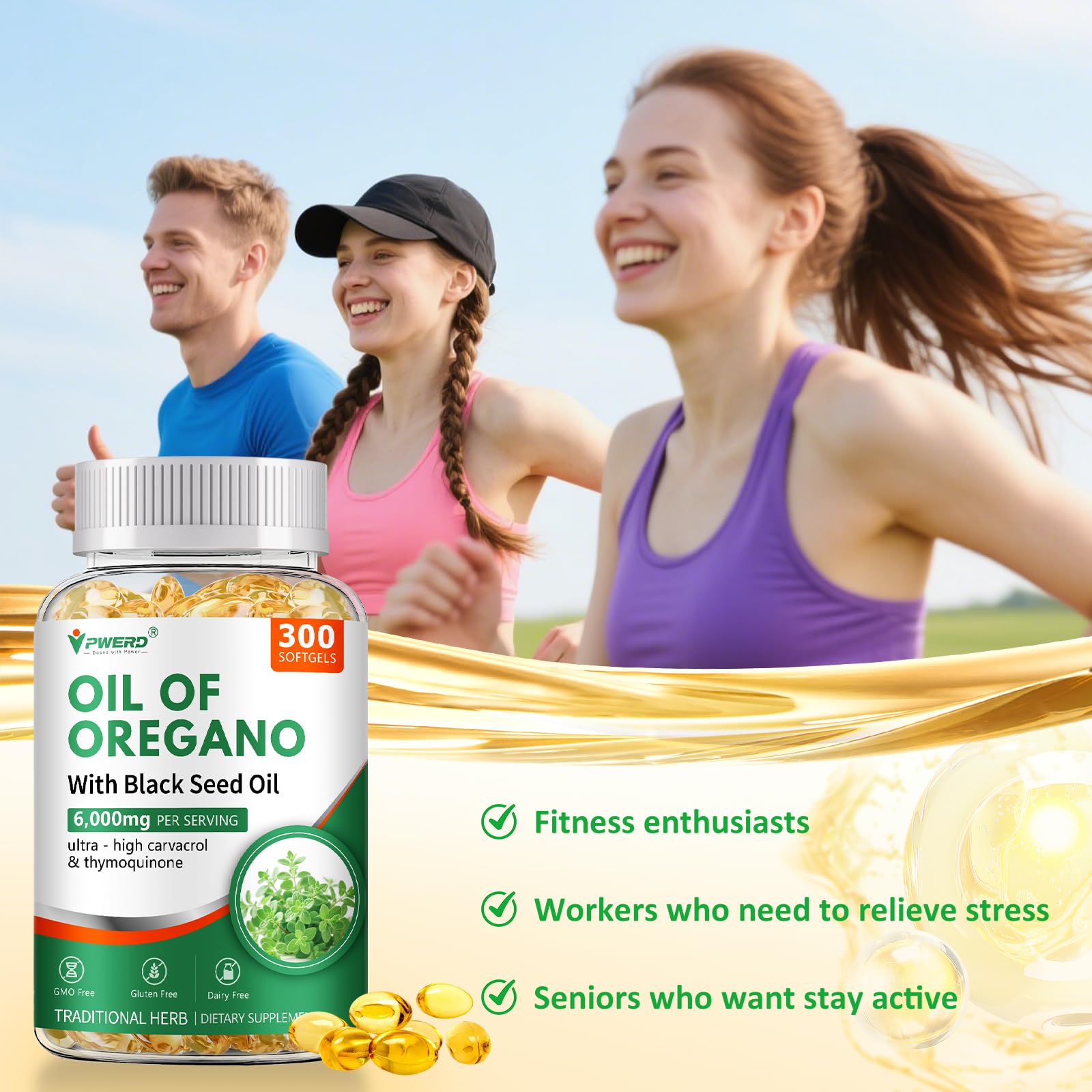 Digestive support and antioxidant benefits from oregano and black seed oils