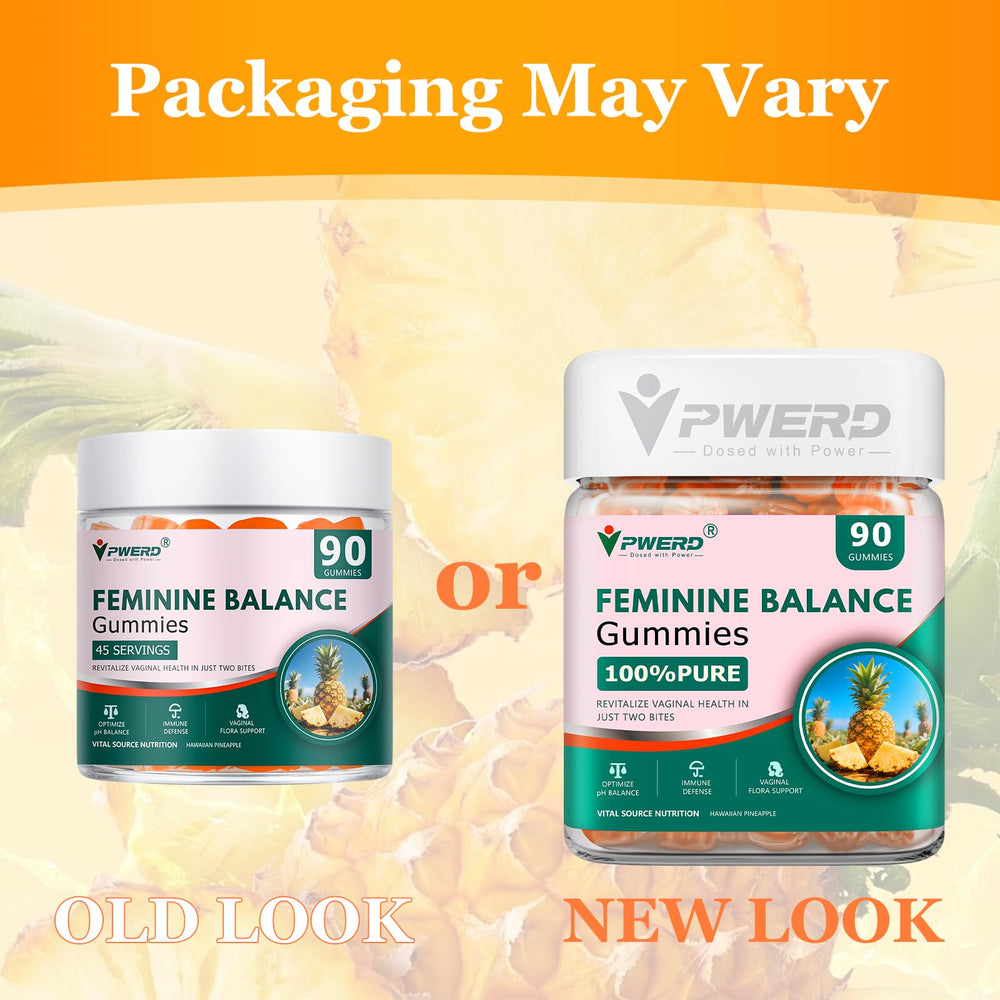 PWERD gummies bottle close-up with pineapple flavor label