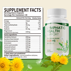 Nine-herb blend including bromelain, lemon peel, seaweed