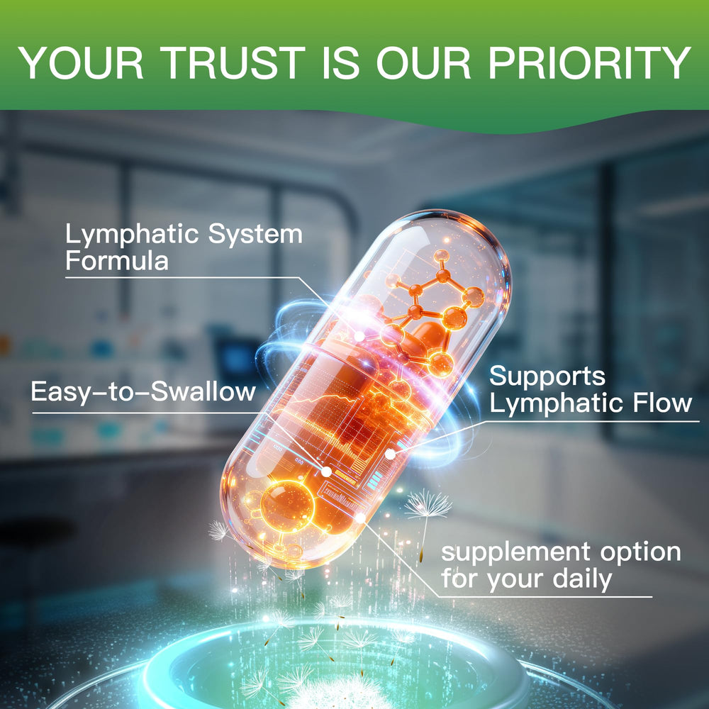 Diagram of lymphatic support and immune health