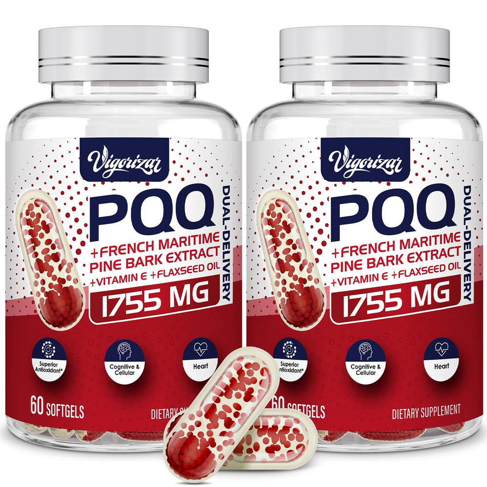Dual-delivery pycnogeno and PQQ softgel capsule for maximum absorption