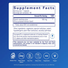 Pycnogenol 100 mg capsules