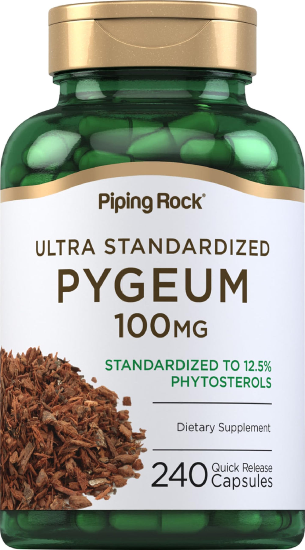 Piping Rock Pygeum 100mg bottle with 240 capsules