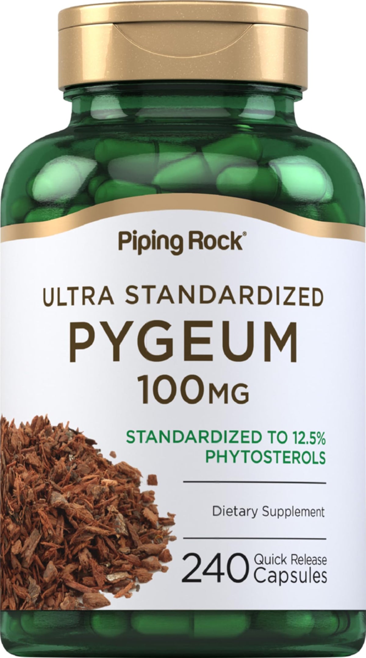Piping Rock Pygeum 100mg bottle with 240 capsules