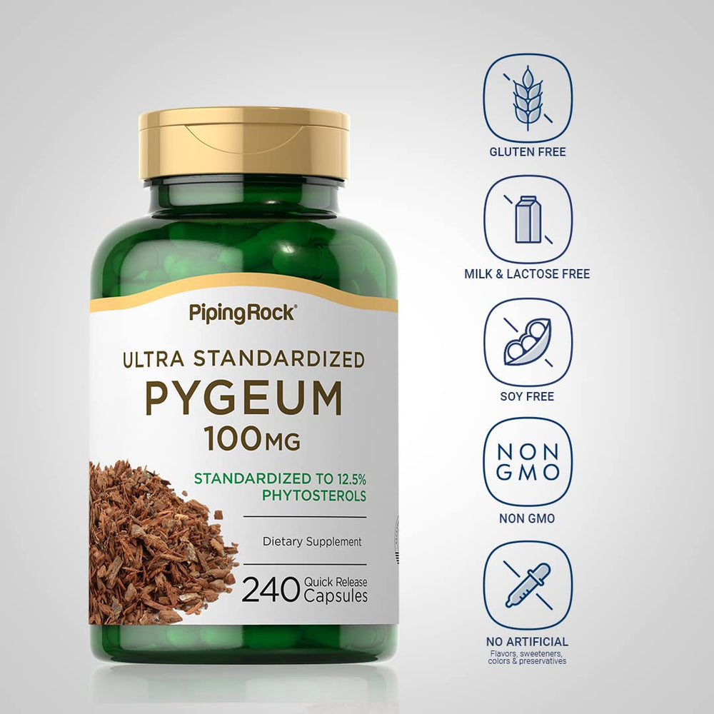 Africanum bark Pygeum extract bottle displayed