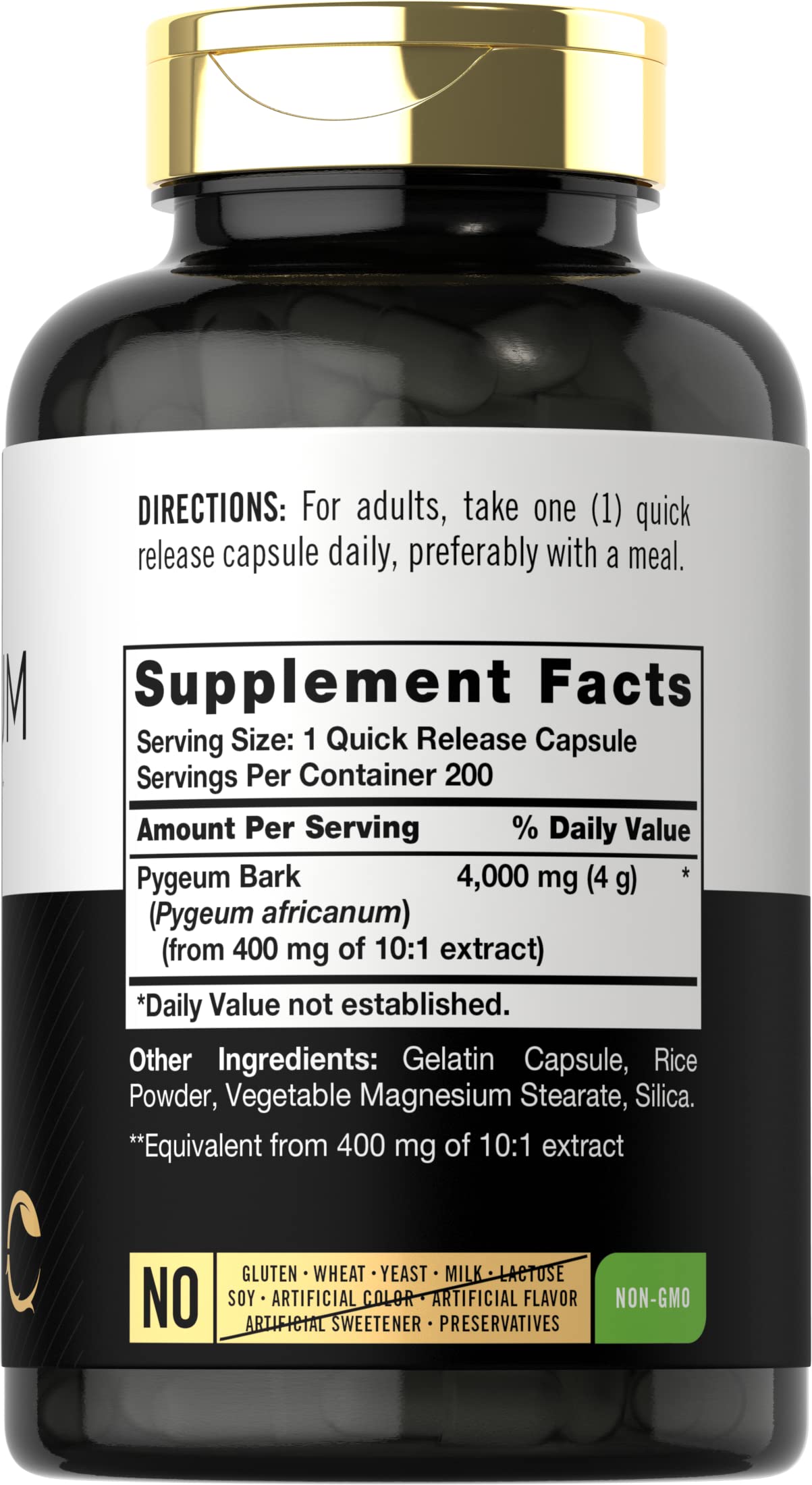 Pygeum Africanum Bark extract capsules