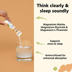 Ingredients panel for PYM Mood Magnesium Packets