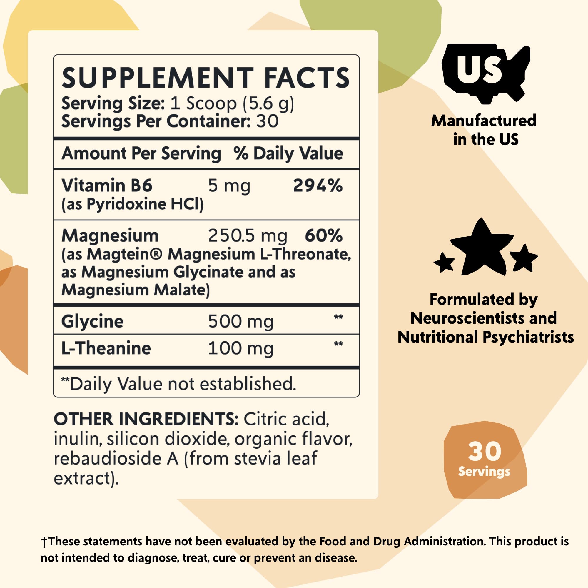 Close-up of PYM Mood Magnesium Powder bottle