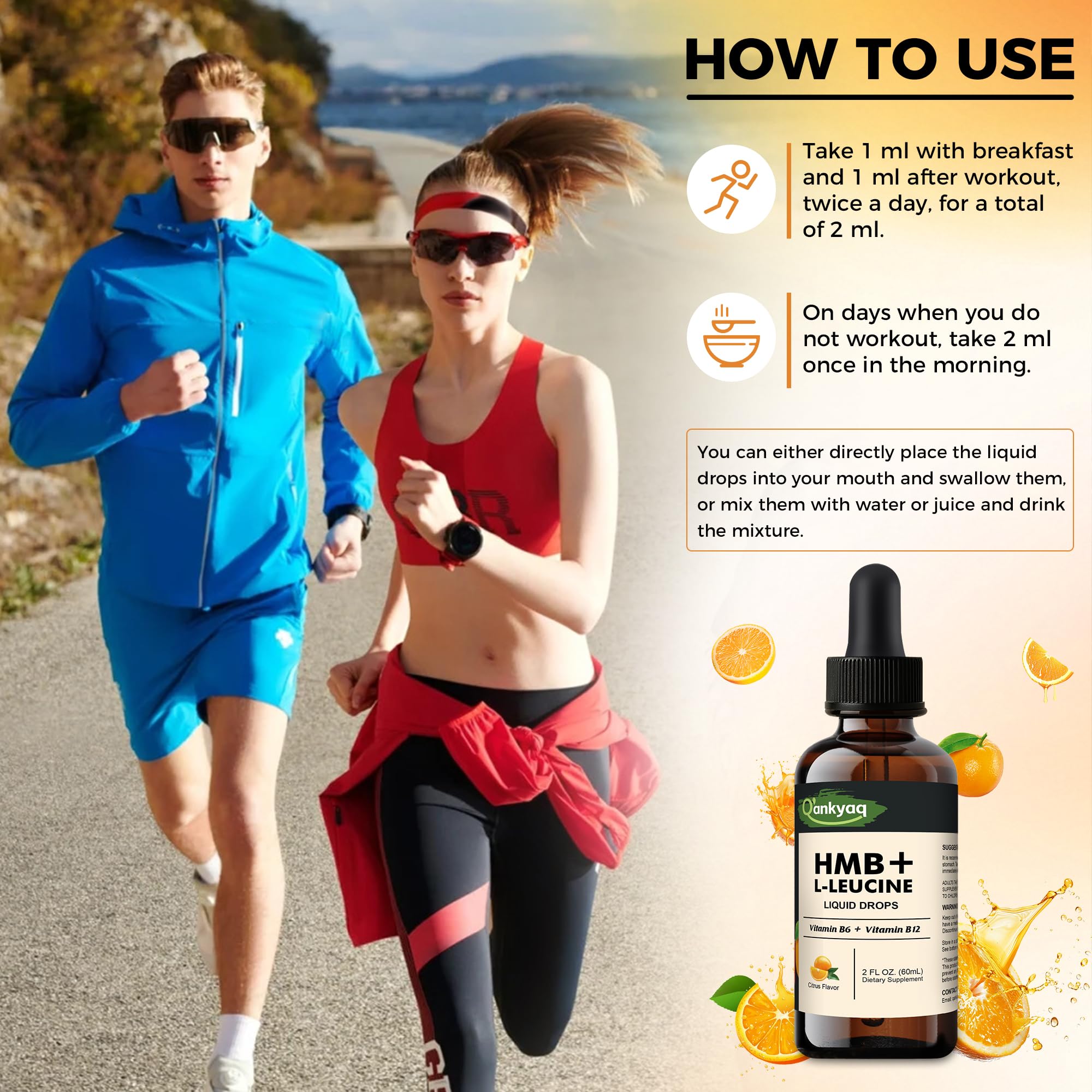 Product shot highlighting vegan, non-GMO, gluten-free claims