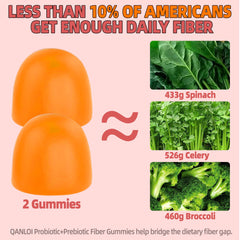 Serving suggestion showing two gummies per serving