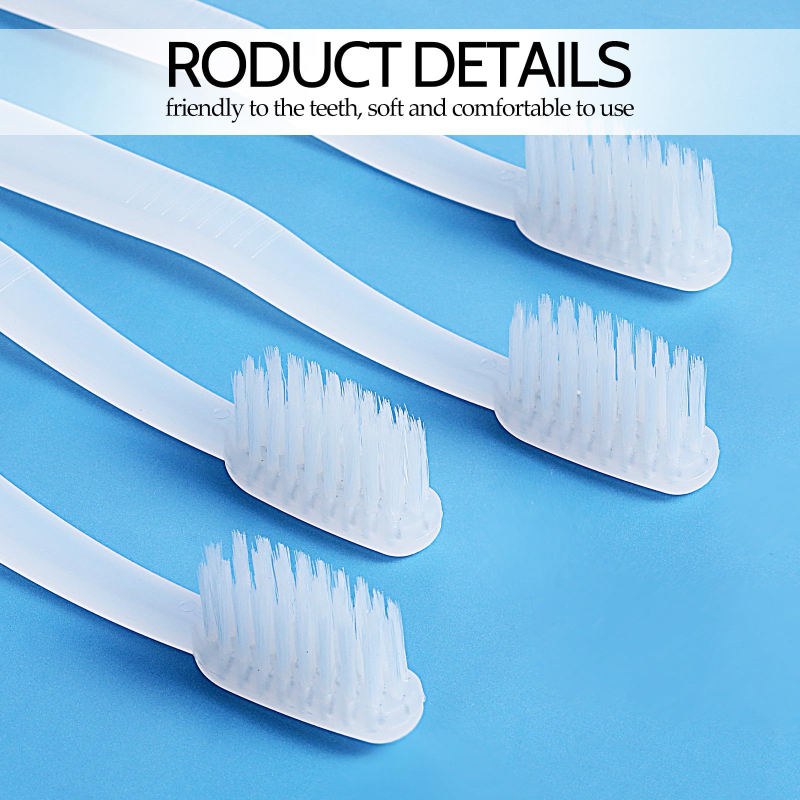 Close-up of soft bristles for gentle cleaning