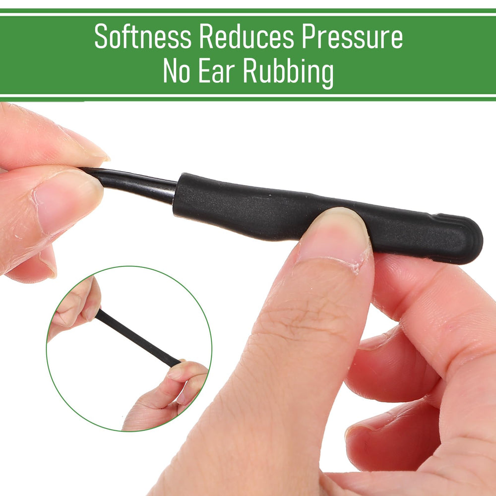 Breathable, skin-friendly silicone material for glasses