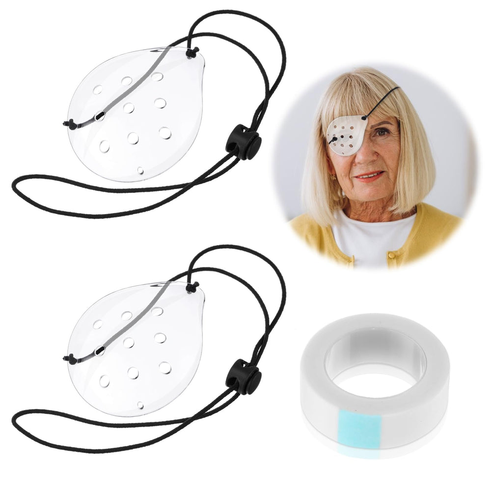 Qianyu transparent eye patch with adjustable strap front view