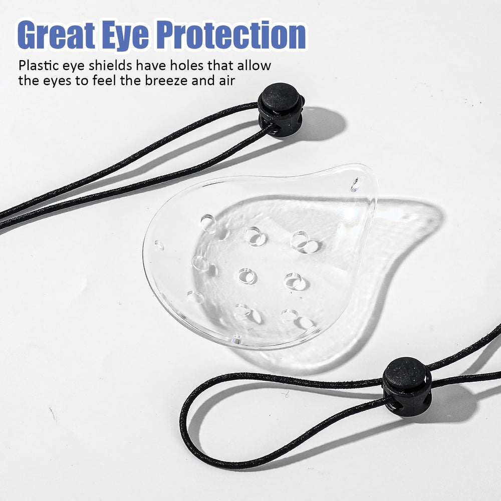 Close-up of the 3D ventilated eye shield design