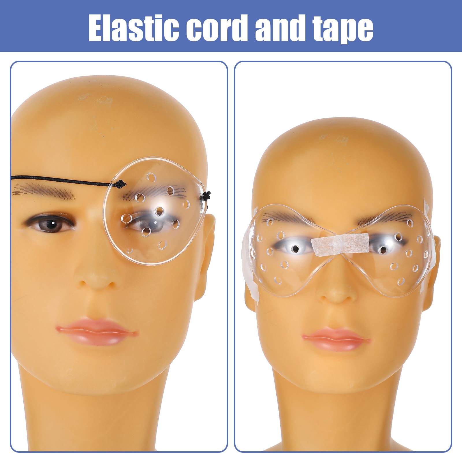 Ventilation holes on the eye patch for airflow
