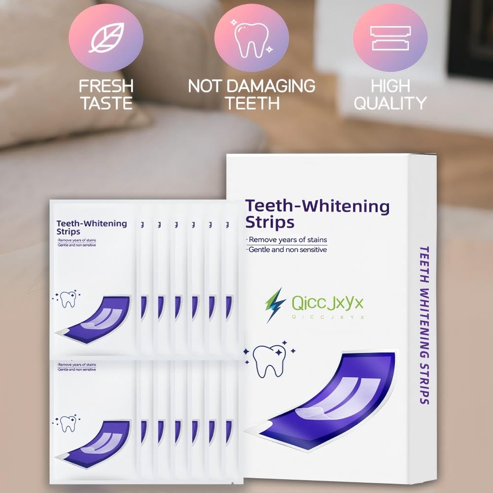 28-count whitening strips kit with application tray