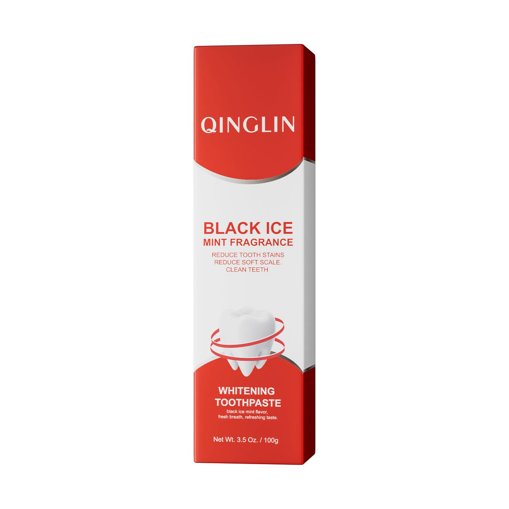 Whitening toothpaste illustrating stain reduction