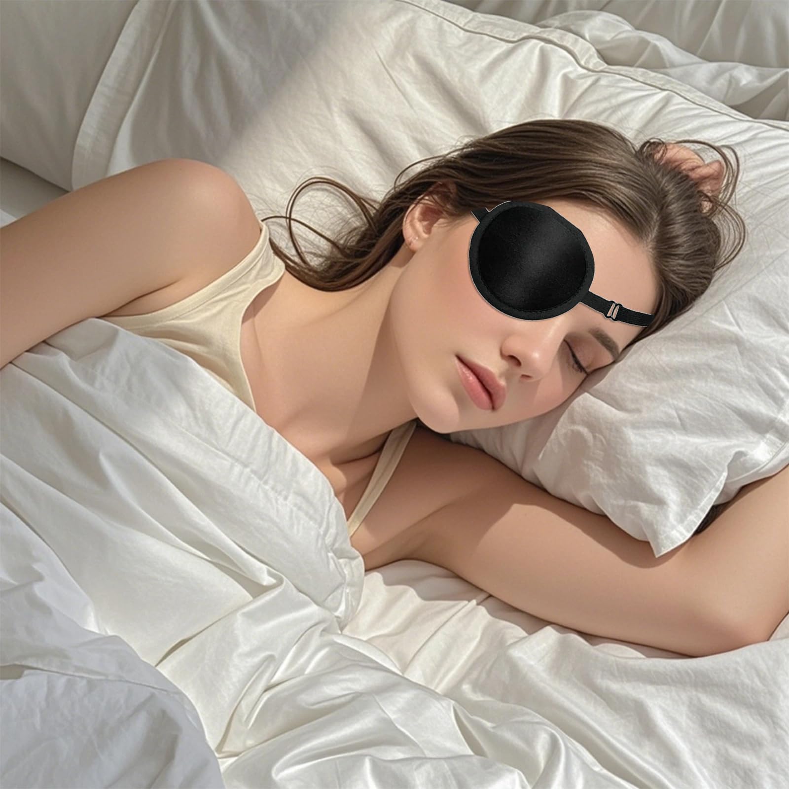 Full light blockage for post-surgery or lazy eye training