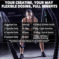 QMIOZZY creatine and BCAA formula label