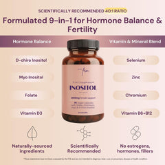 Illustration of folate, vitamins B6, B12, D3, zinc and chromium ingredients