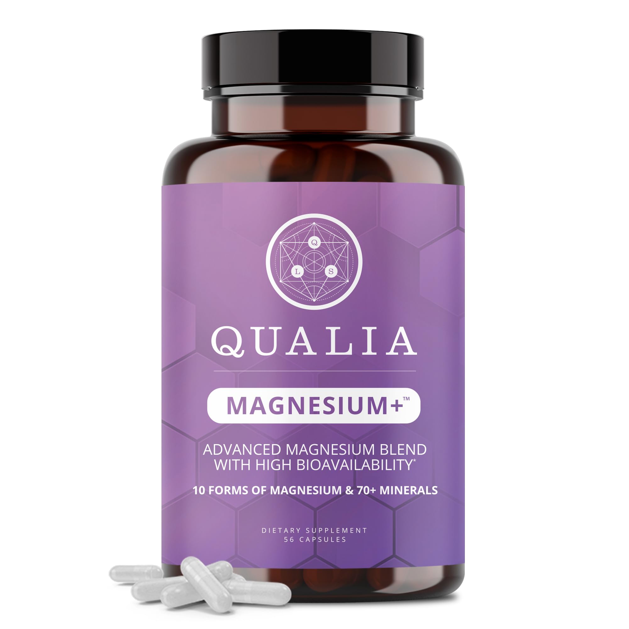 Qualia Magnesium+ bottle front view