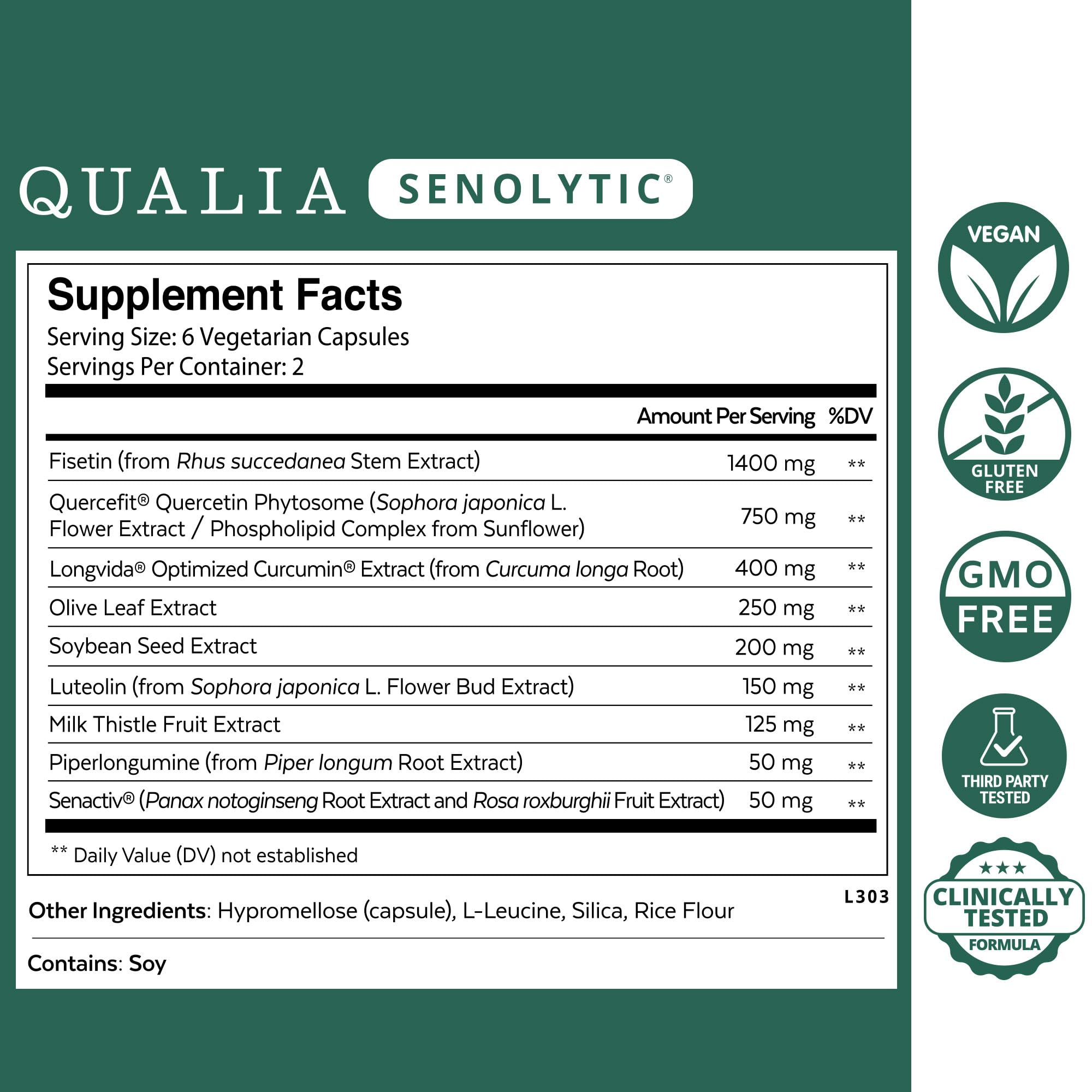 Fisetin and quercetin ingredients featured in Qualia Senolytic