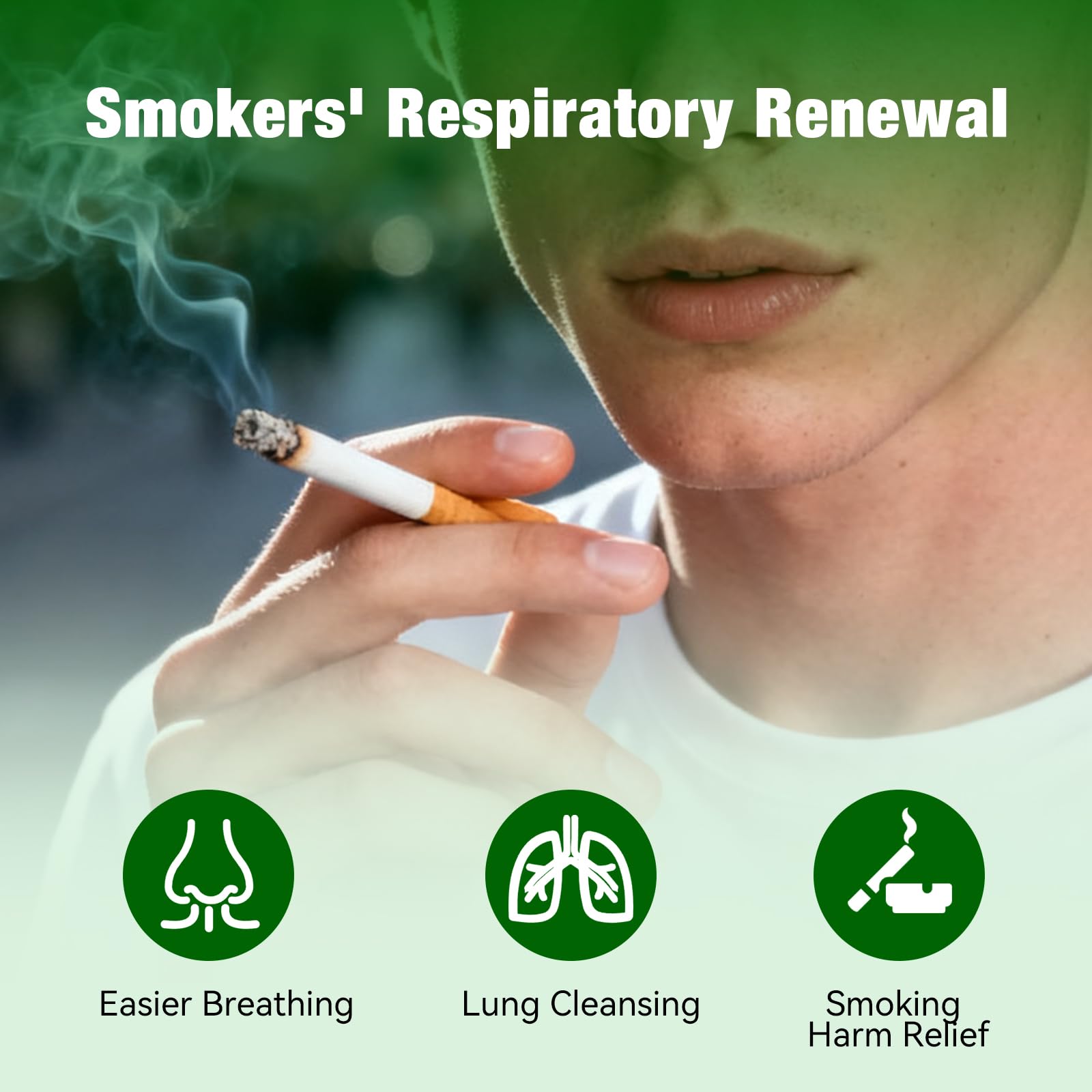 Ingredients graphic showing 2000mg mullein leaf extract per serving