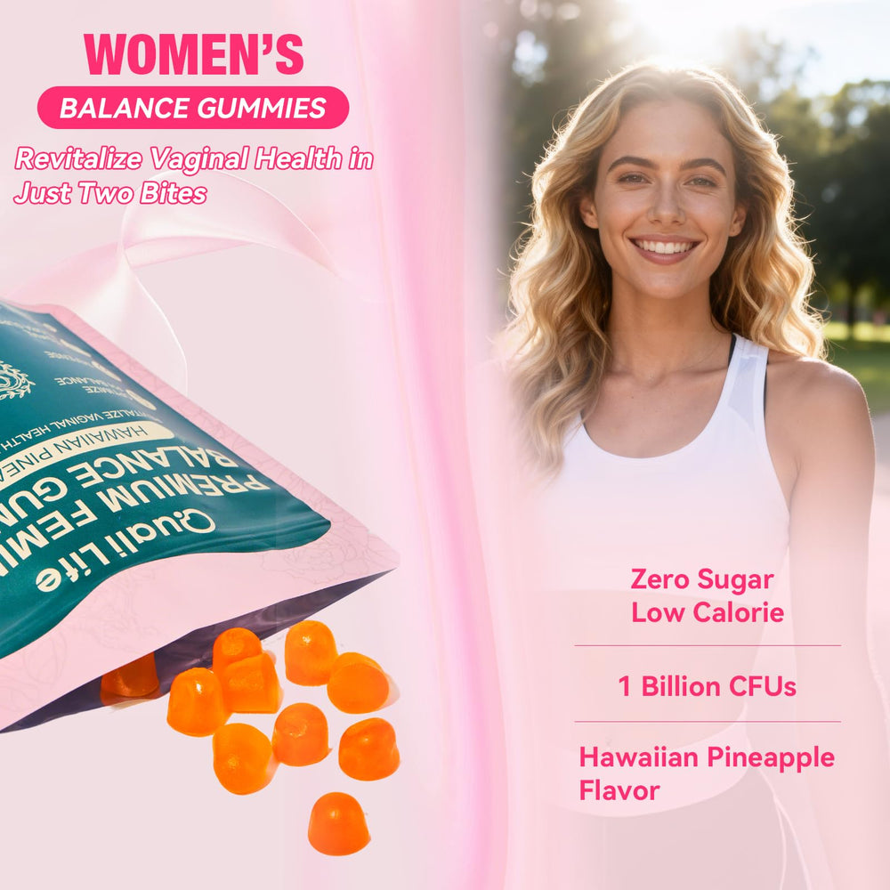 Lifestyle shot of QualiLife bottle on a kitchen counter