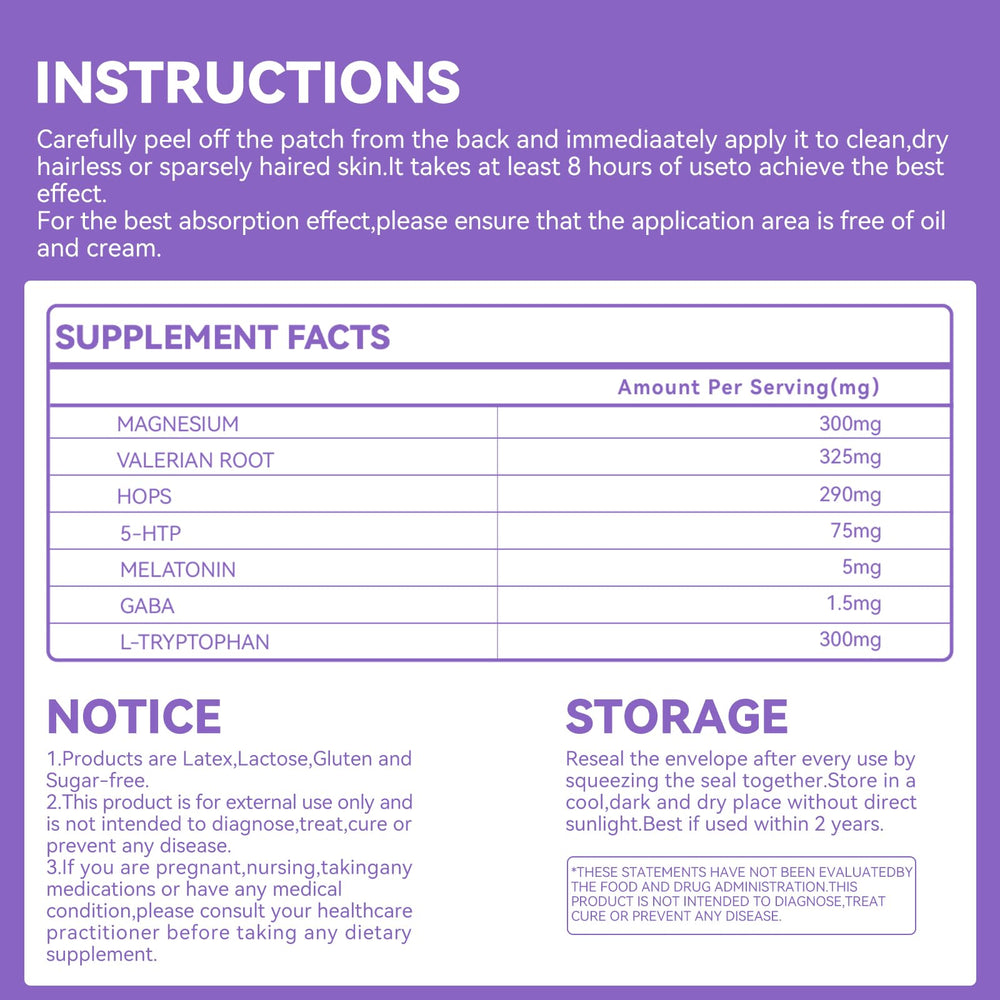 QualiLife Sleep Patches 30-night value pack