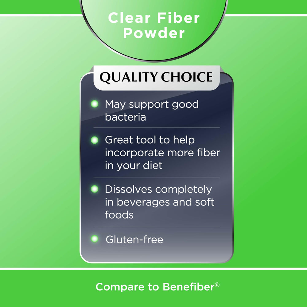 Adult and child using fiber powder in beverage