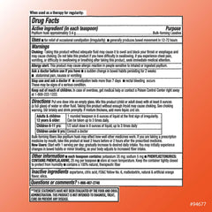Scoop of orange-flavored fiber powder
