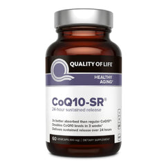 Quality of Life CoQ10-SR bottle on white background