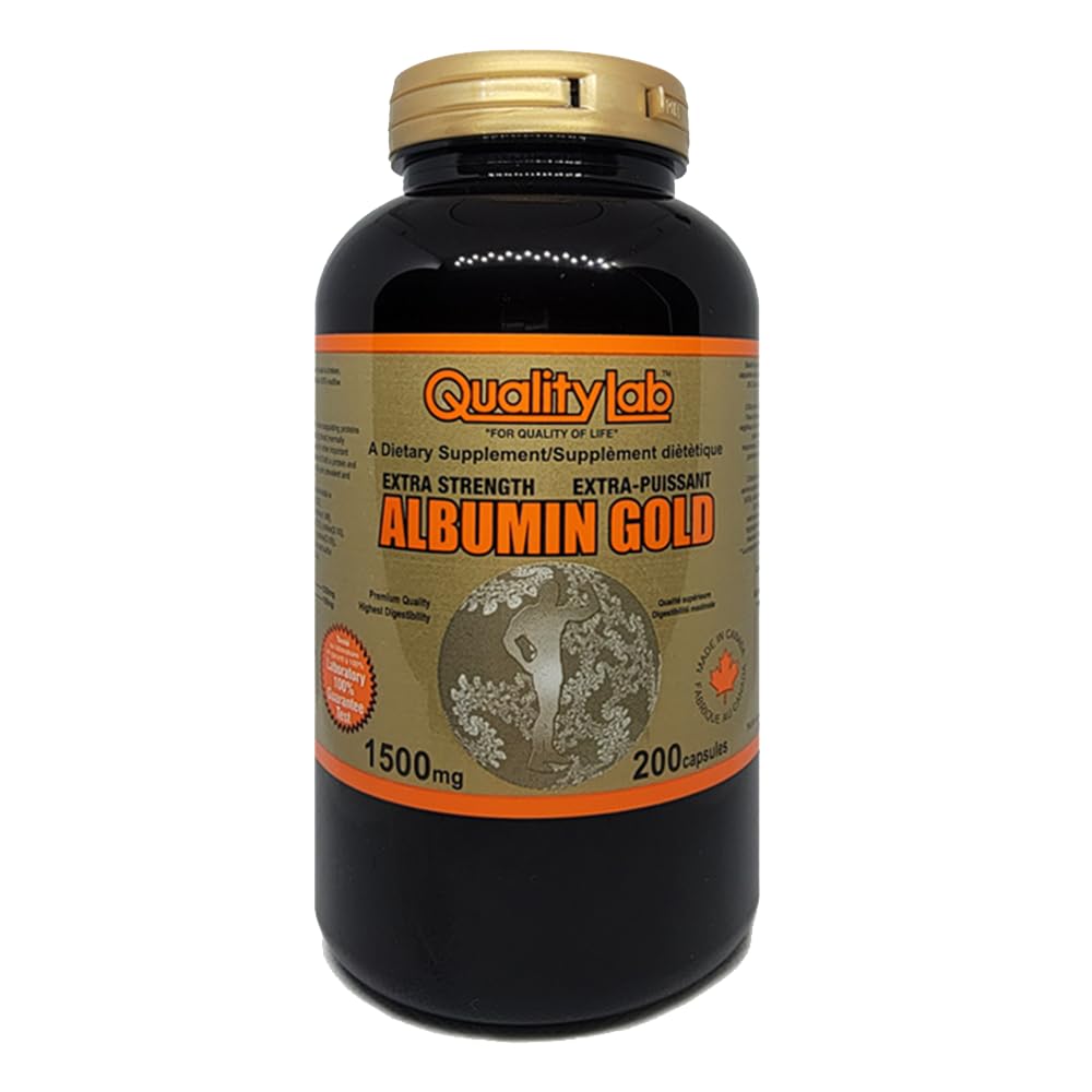QualityLab Albumin Gold 1500 mg bottle front view
