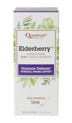 Quantum Elderberry-C Syrup 4 oz bottle front view