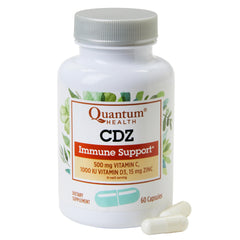 Quantum Health CDZ Immune Support bottle front view with 60 capsules