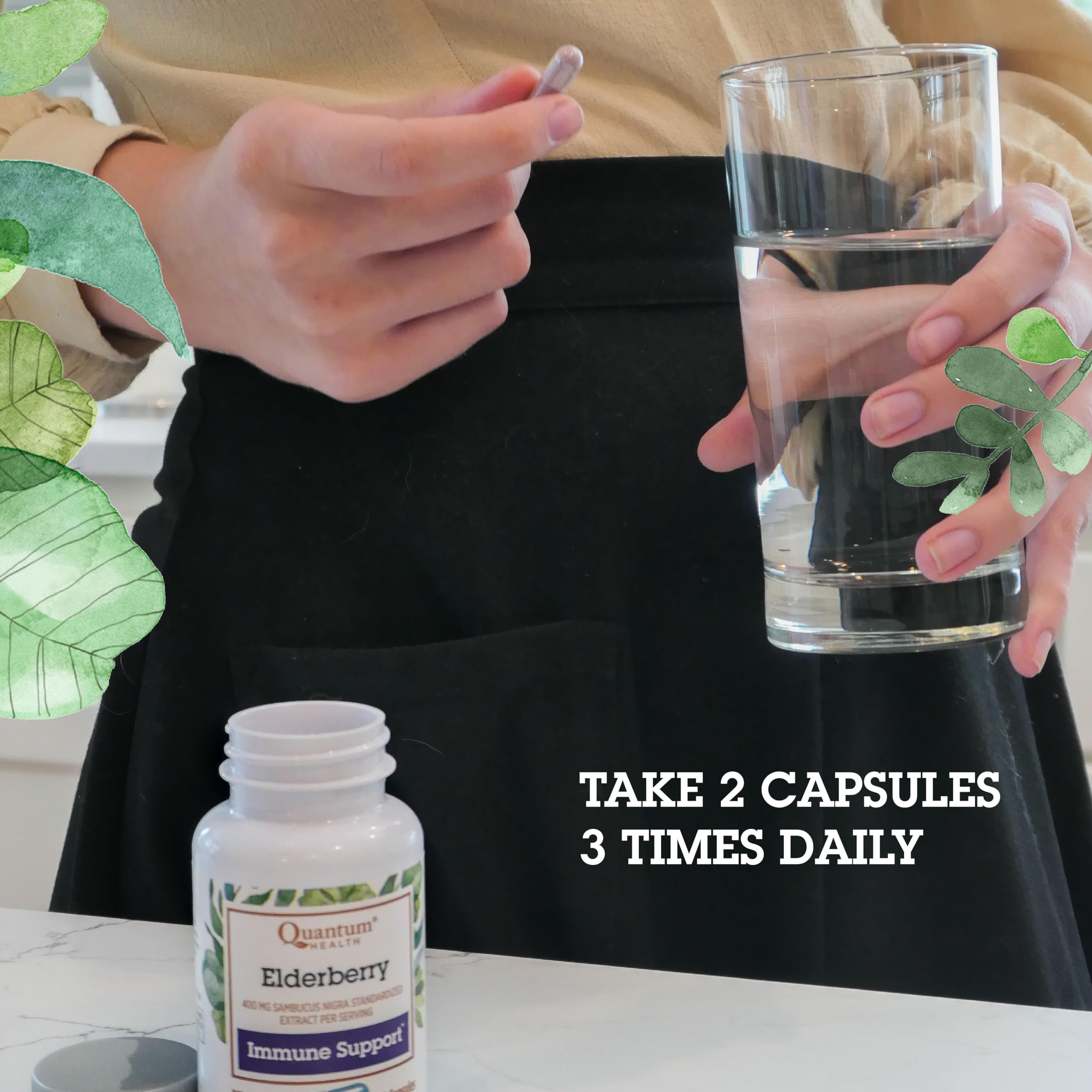 Natural wellness branding and high-quality ingredients