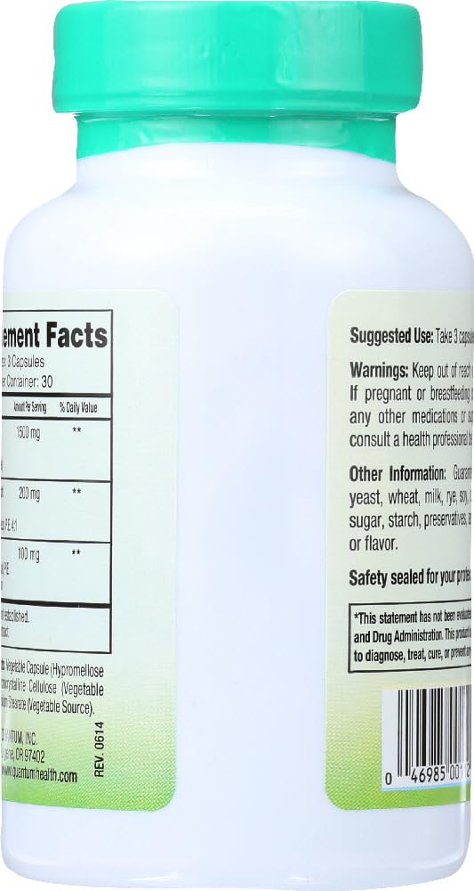 Two 90-count bottles of Quantum Health Super Immune Vegetarian Capsule (pack of 2)