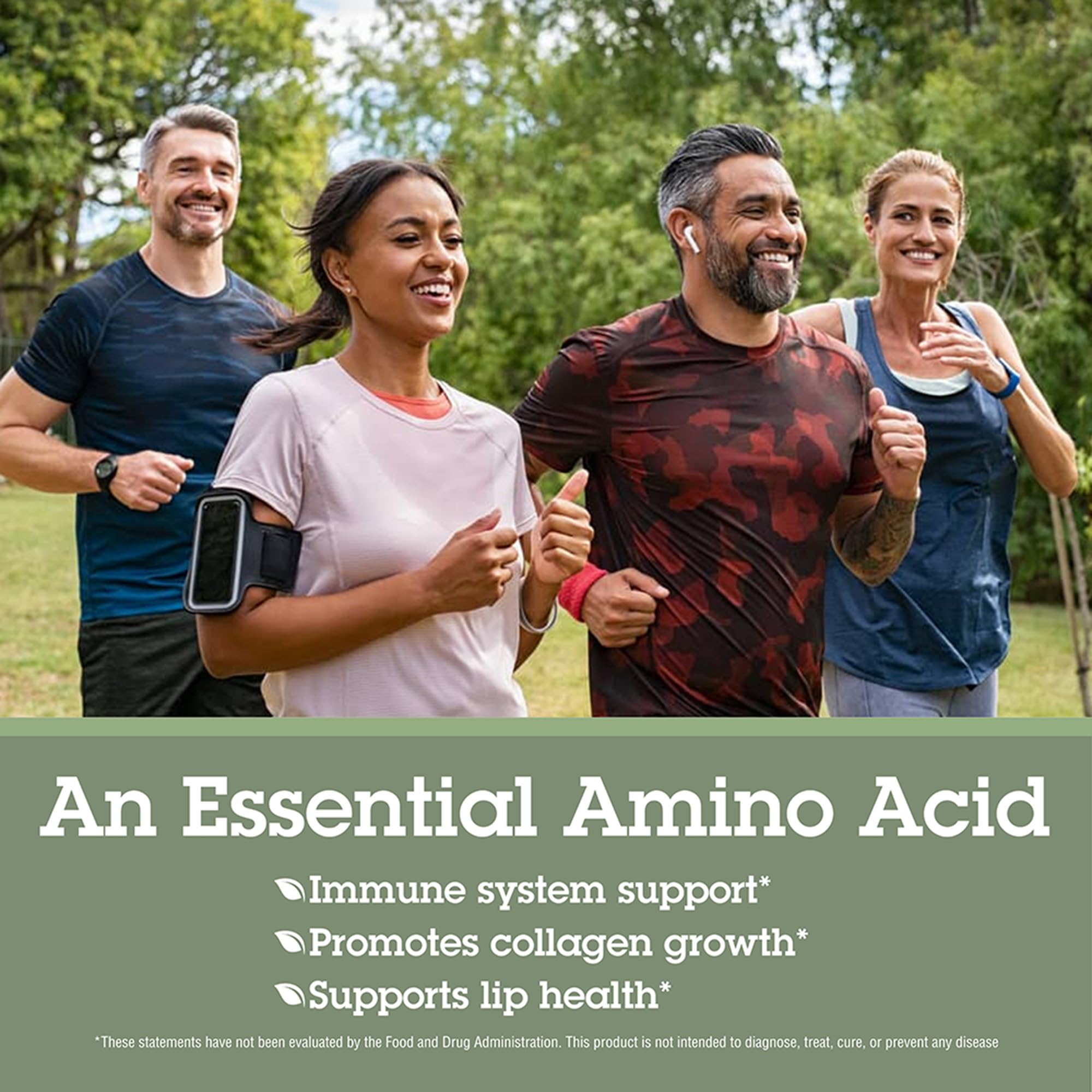 Ingredients of Quantum Health SuperLysine+ including L-Lysine, Vitamin C, echinacea