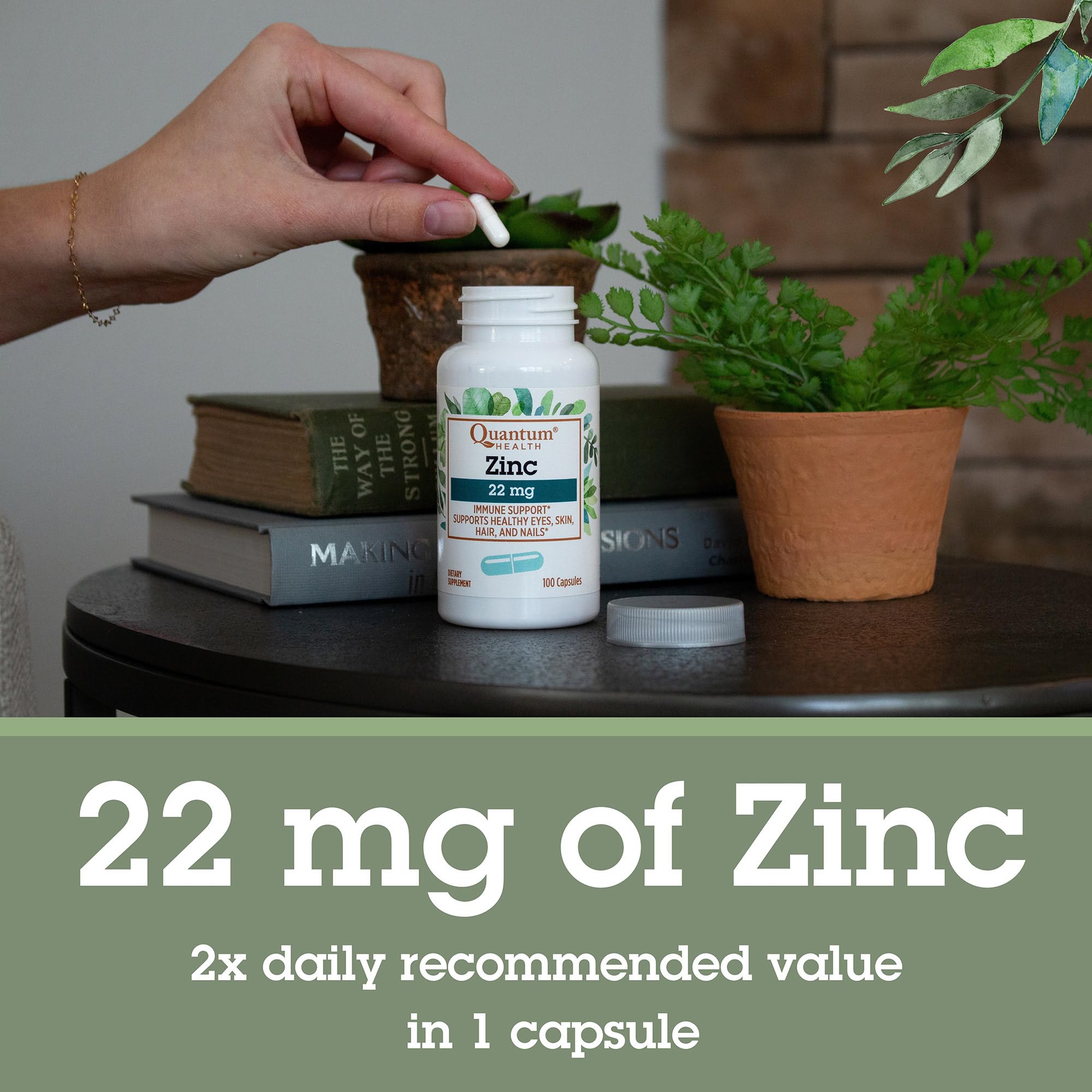 Zinc supplement packaging displayed on a white background