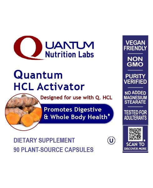 Serving size and directions for Quantum HCL Activator