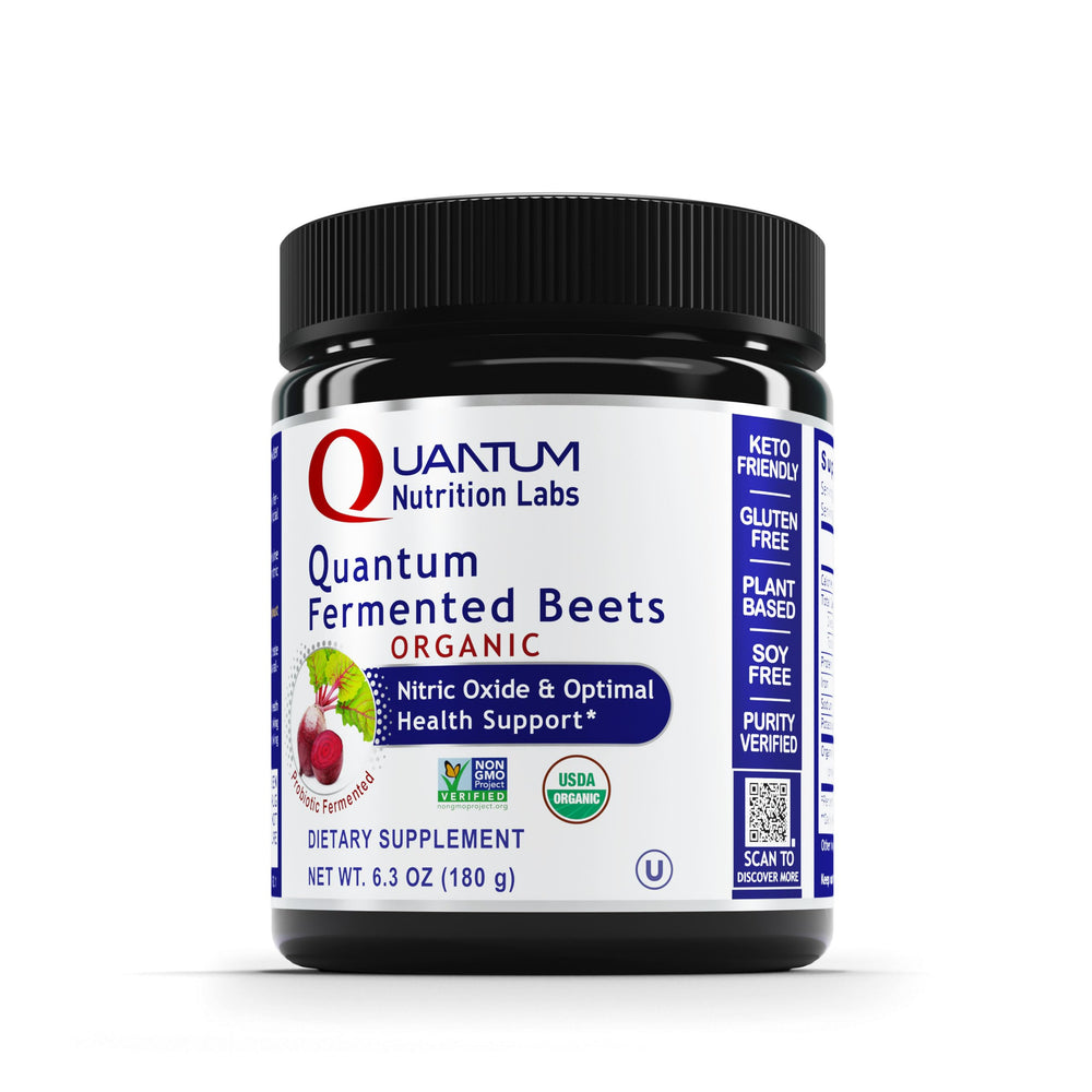 Quantum Nutrition QNL Qultured Fermented Beets bottle for natural beet root powder supporting vitality
