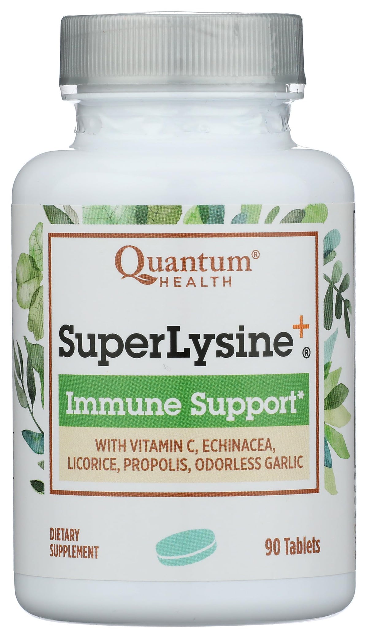 Quantum Research Super Lysine + Tablet bottle front view