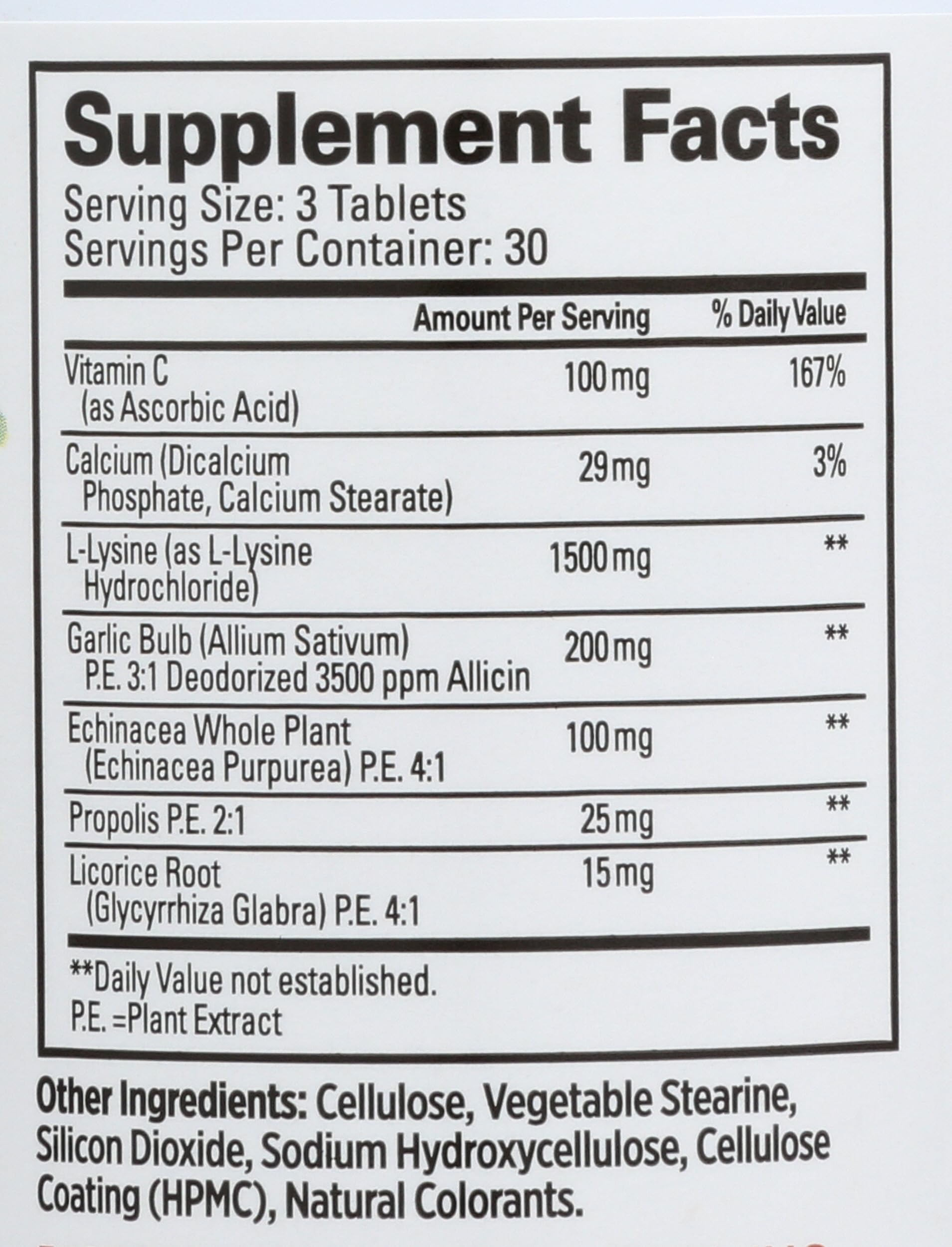 Tart Pouch packaging for Quantum Research Super Lysine Tablet 0.93 lb