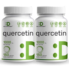 Quercetin 1000mg 2 Pack bottle with 300 capsules